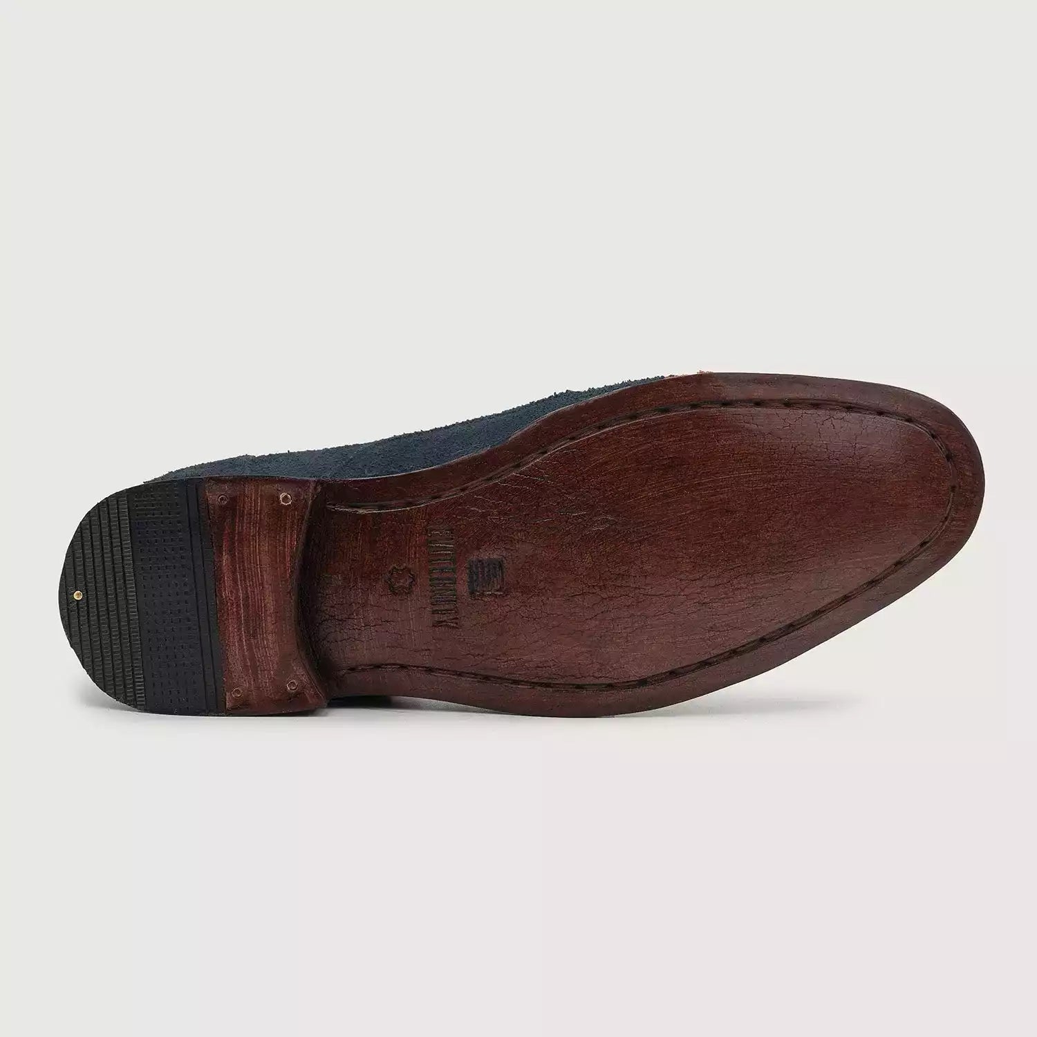 Orlaven Attorney Derby Midnight Blue Suede Leather Shoes footwear image 5