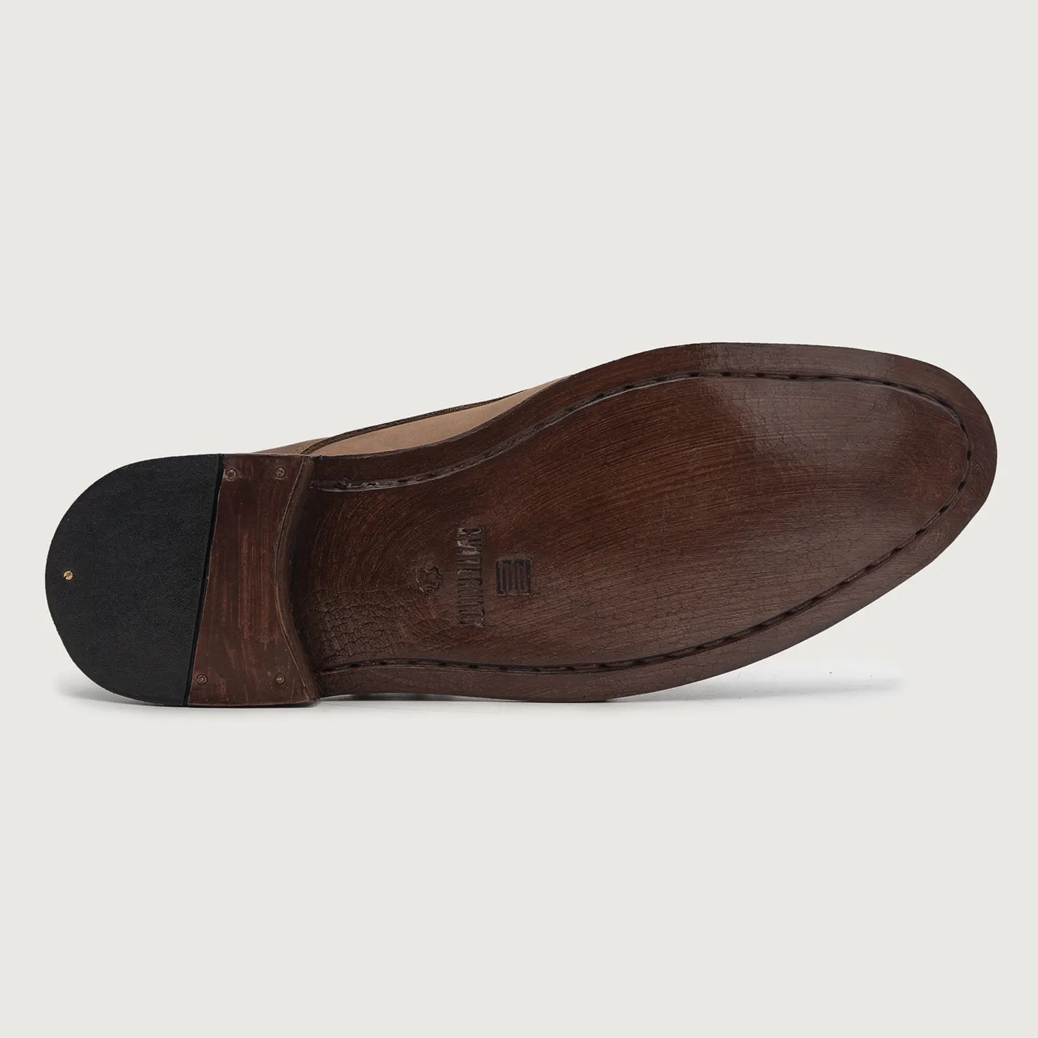 Orlaven Boston Double Monk Strap Oil Pull-up Brown Leather Shoes footwear image 5