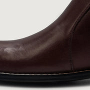 Orlaven Clarkson Chelsea Maroon Leather Boots footwear image 5