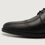 Orlaven Dirk Brogues Derby Black Leather Shoes footwear image 5