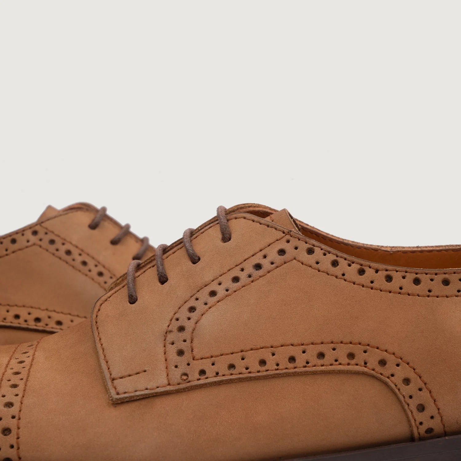 Orlaven Dirk Brogues Derby Brown Nubuck Leather Shoes footwear image 5