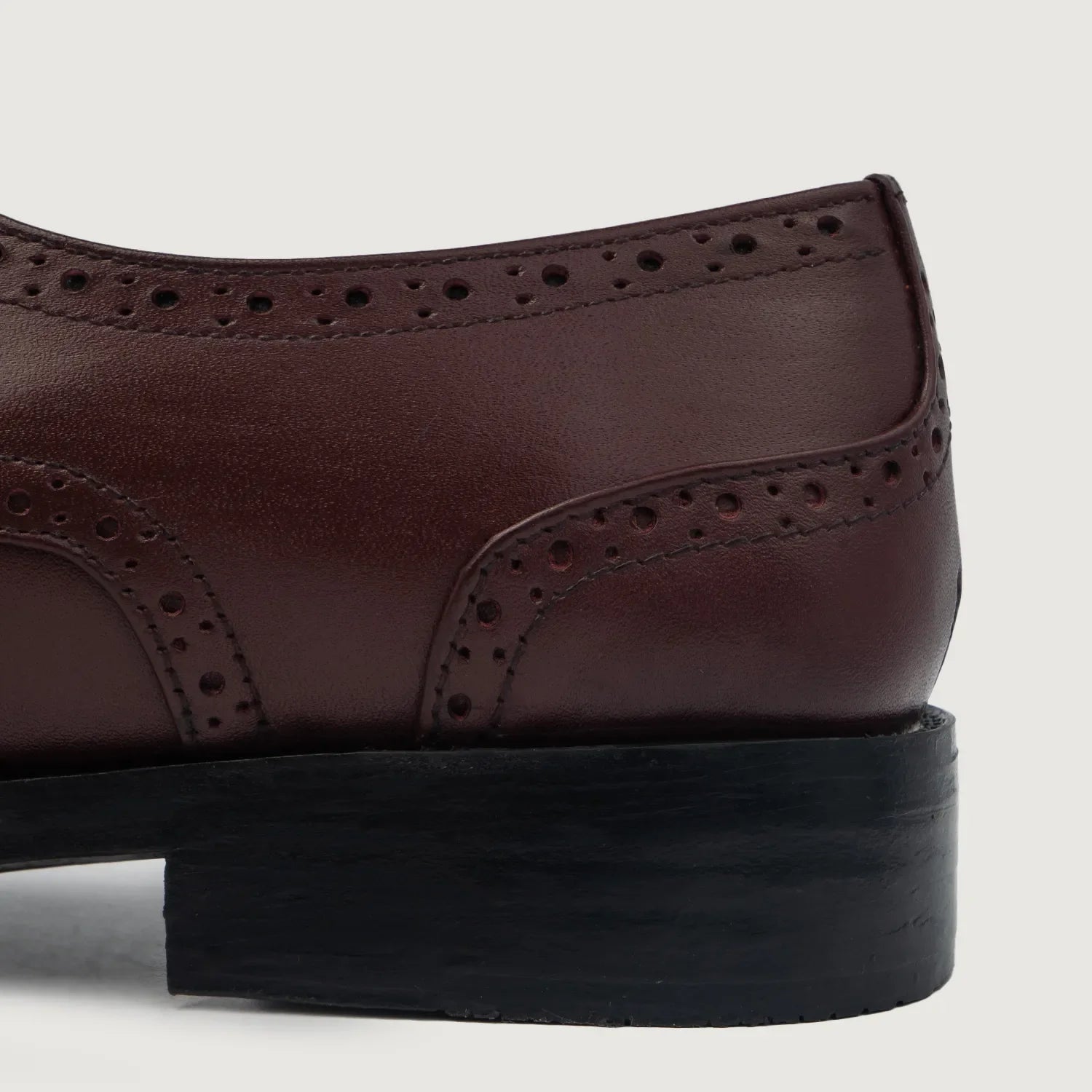 Orlaven Dirk Brogues Derby Maroon Leather Shoes footwear image 5