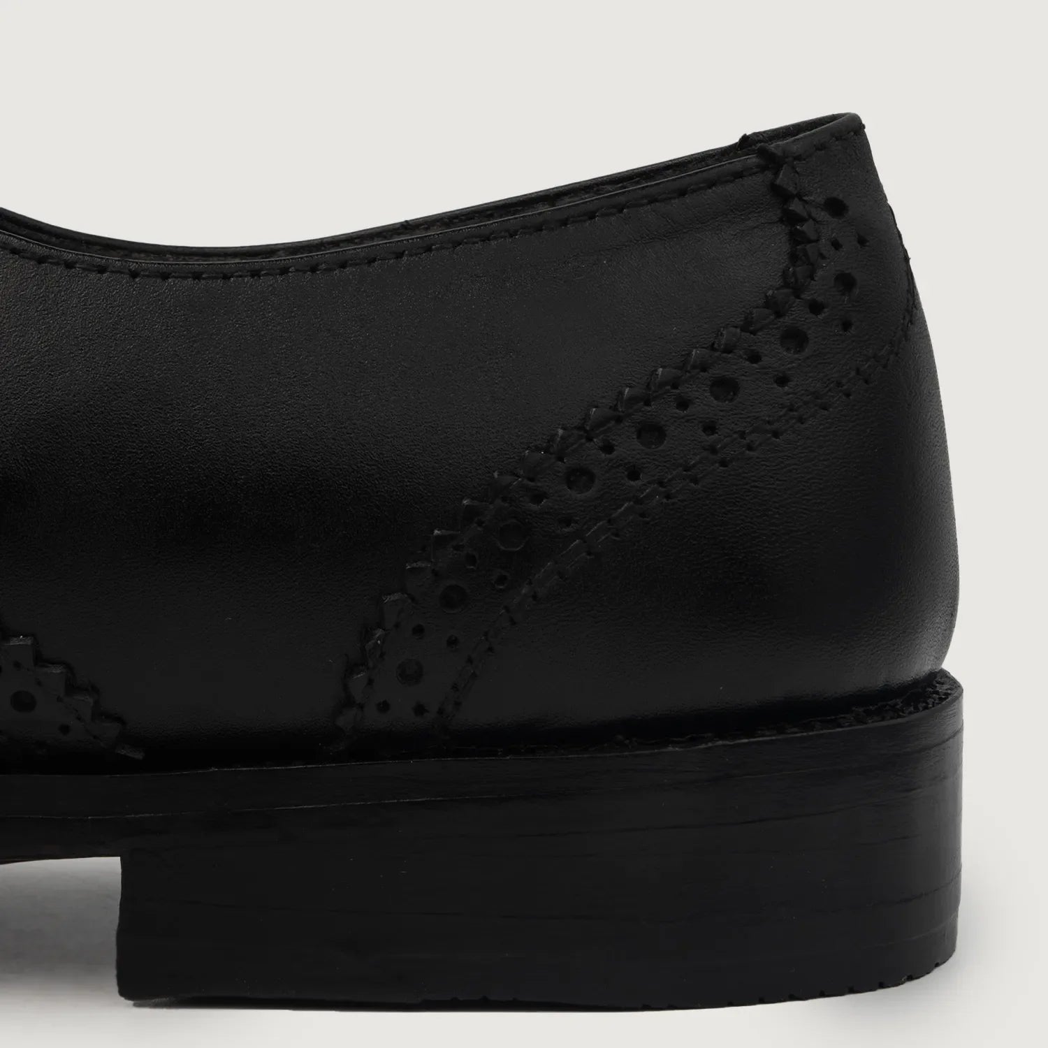 Orlaven Greyson Brogues Oxford Black Leather Shoes footwear image 5