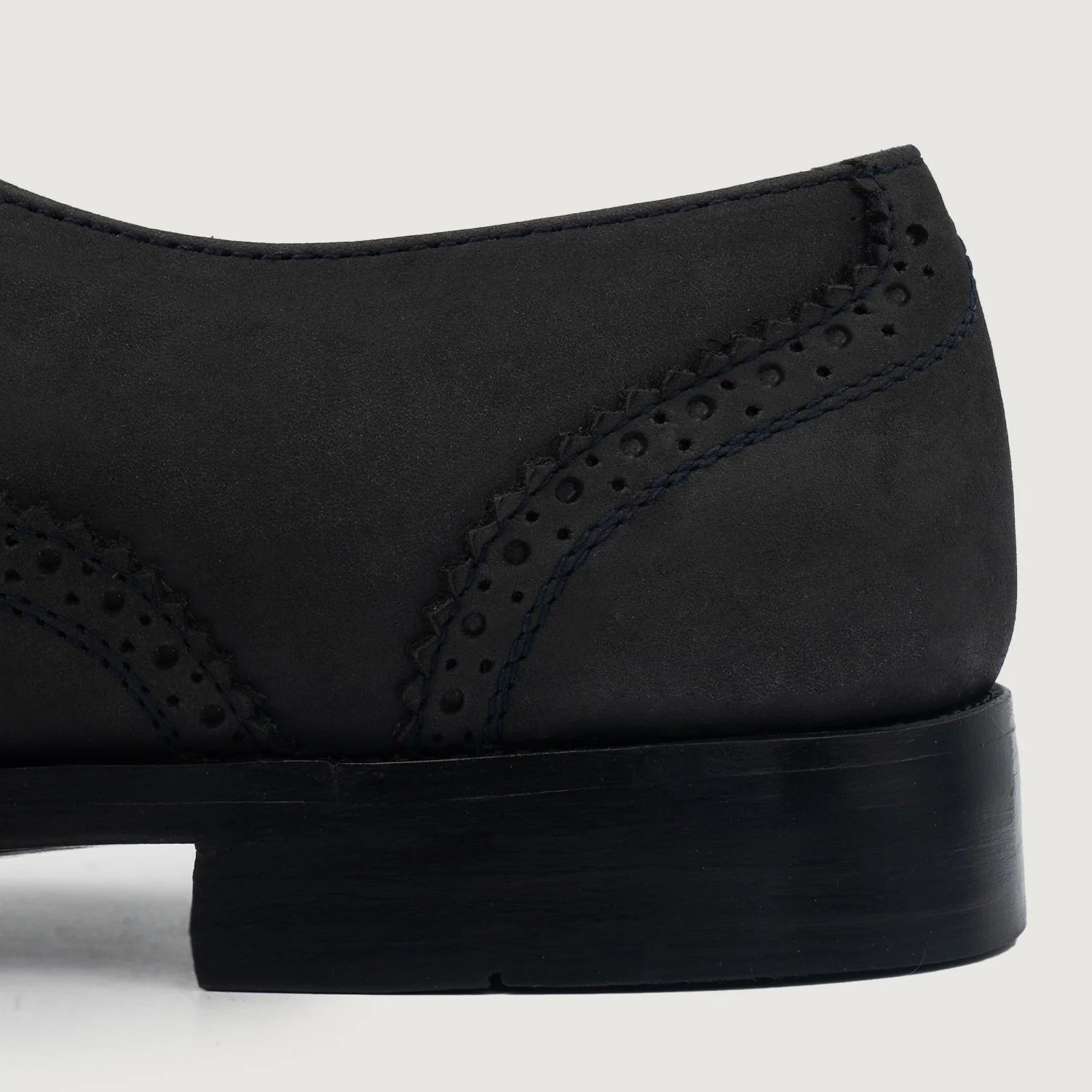 Orlaven Greyson Brogues Oxford Black Nubuck Leather Shoes footwear image 5