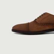 Orlaven Greyson Brogues Oxford Oil Pull-up Brown Leather Shoes footwear image 5