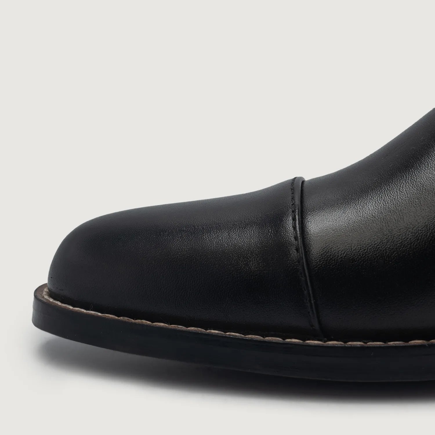 Orlaven Knight Derby Black Leather Boots footwear image 5