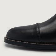 Orlaven Knight Derby Black Leather Boots footwear image 5