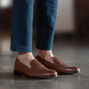 Orlaven Baxton Brown Leather Loafers footwear image 6