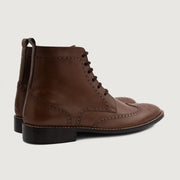 Orlaven Duster Brogues Derby Brown Leather Boots footwear image 3