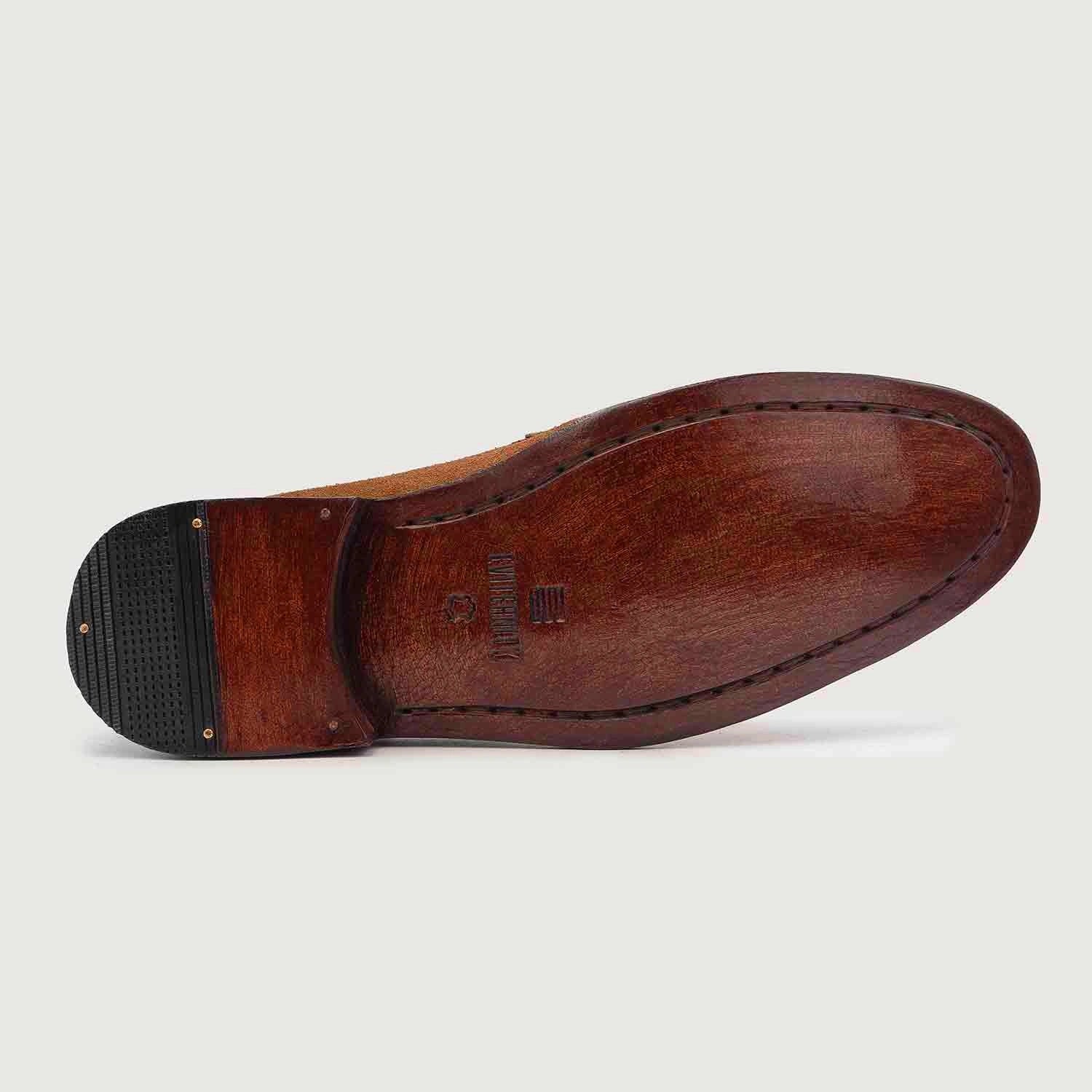 Orlaven Baxton Brown Suede Leather Loafers footwear image 5