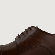 Orlaven Attorney Derby Brown Leather Shoes footwear image 6