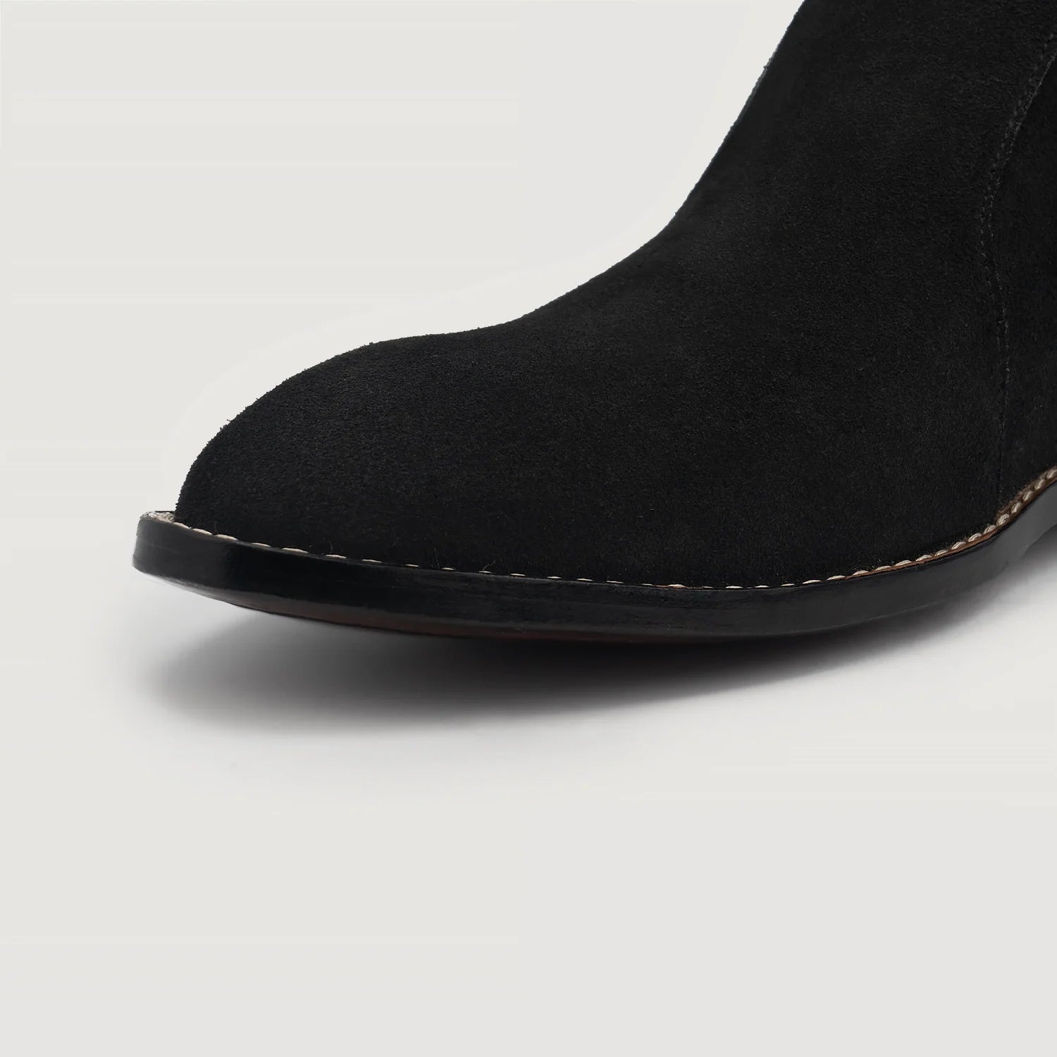 Orlaven Clarkson Chelsea Black Suede Leather Boots footwear image 6