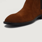 Orlaven Clarkson Chelsea Brown Suede Leather Boots footwear image 5