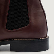 Orlaven Clarkson Chelsea Maroon Leather Boots footwear image 6