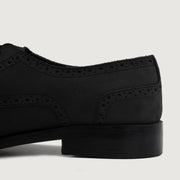 Orlaven Dirk Brogues Derby Black Nubuck Leather Shoes footwear image 6