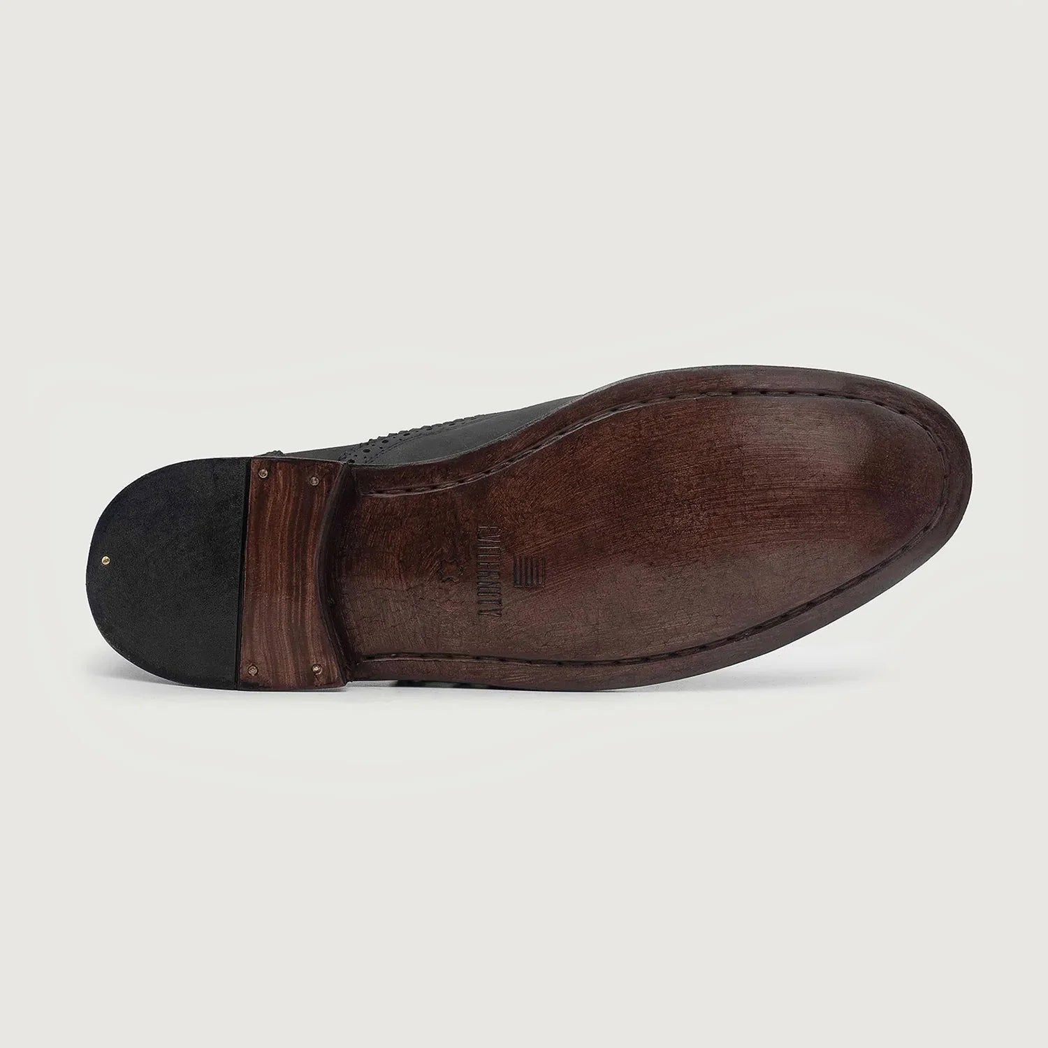 Orlaven Greyson Brogues Oxford Black Nubuck Leather Shoes footwear image 6