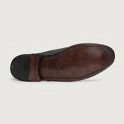 Orlaven Greyson Brogues Oxford Black Nubuck Leather Shoes footwear image 6