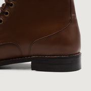 Orlaven Knight Derby Brown Leather Boots footwear image 6