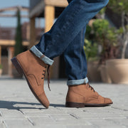 Orlaven Knight Derby Oil Pull-up Brown Leather Boots footwear image 6