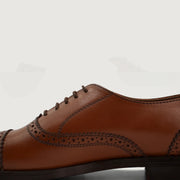 Orlaven Greyson Brogues Oxford Tan Leather Shoes footwear image 5