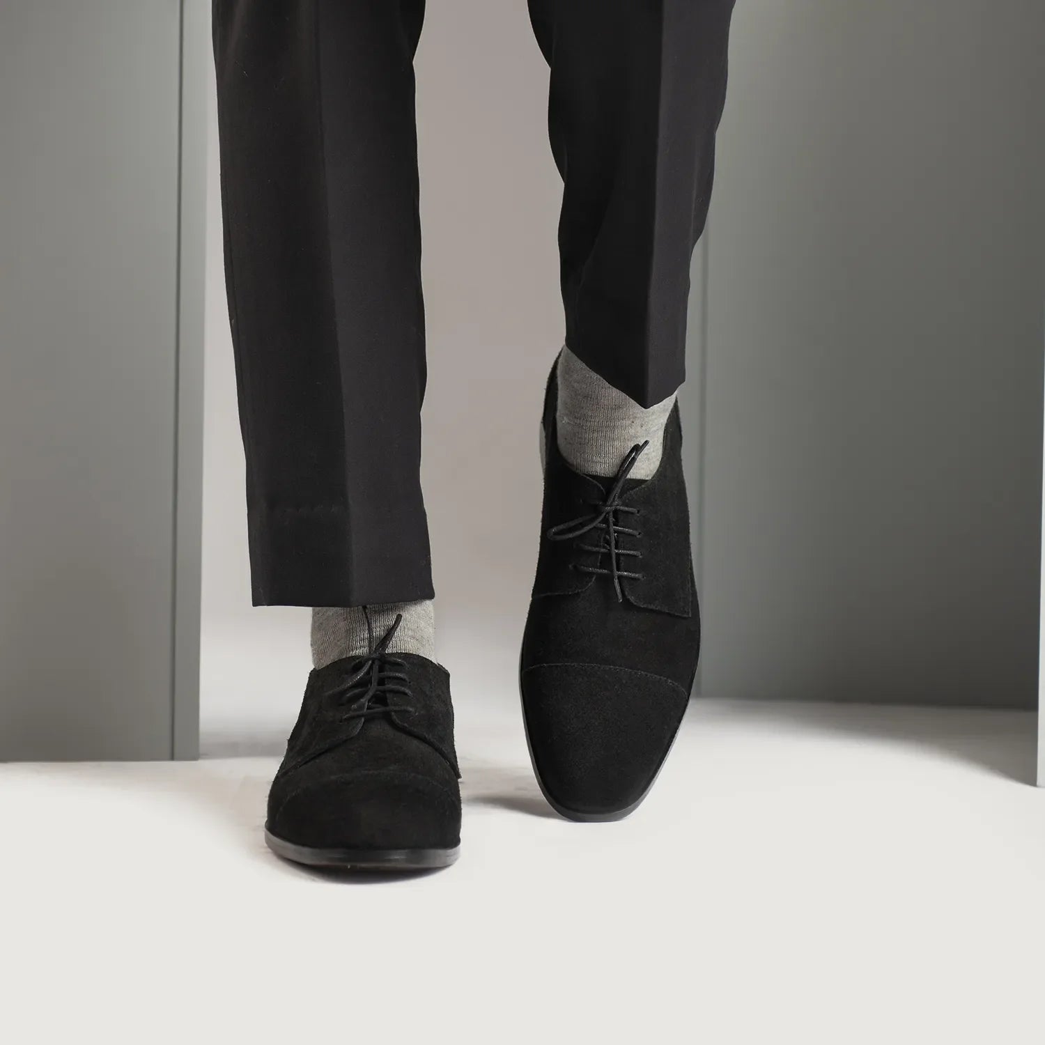 Orlaven Attorney Derby Black Suede Leather Shoes footwear image 7