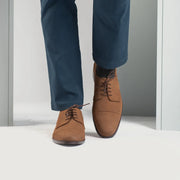 Orlaven Attorney Derby Brown Nubuck Leather Shoes footwear image 7