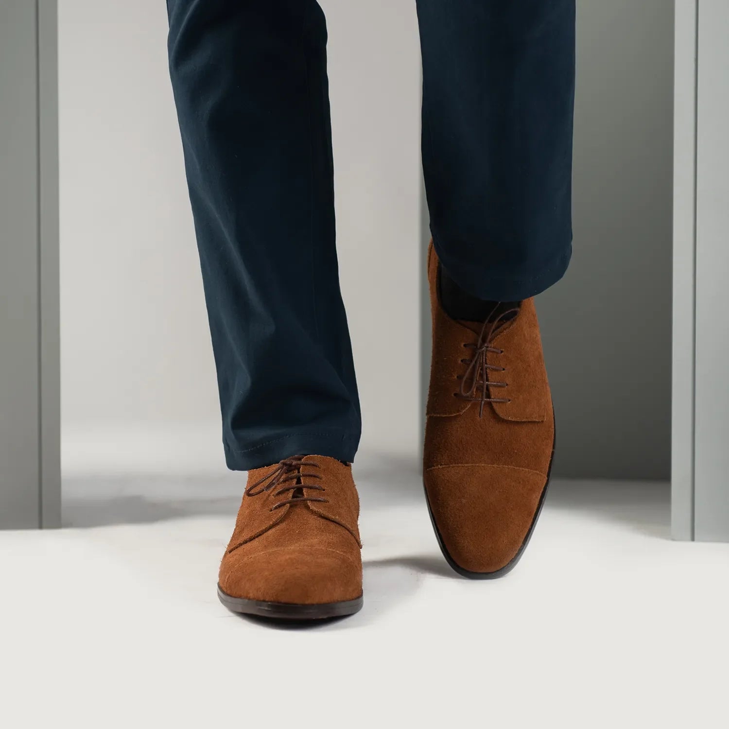 Orlaven Attorney Derby Brown Suede Leather Shoes footwear image 7