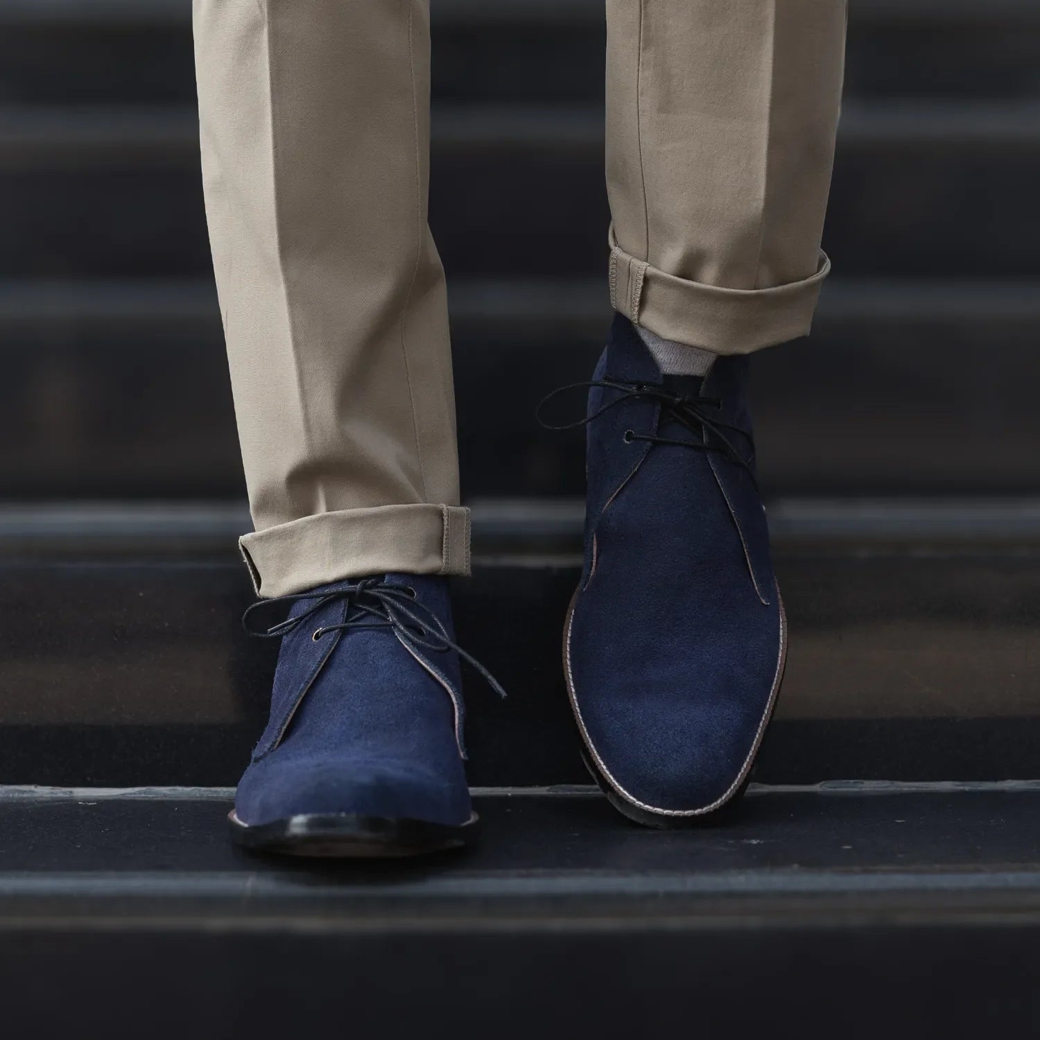 Orlaven Corry Chukka Midnight Blue Suede Leather Boots footwear image 7