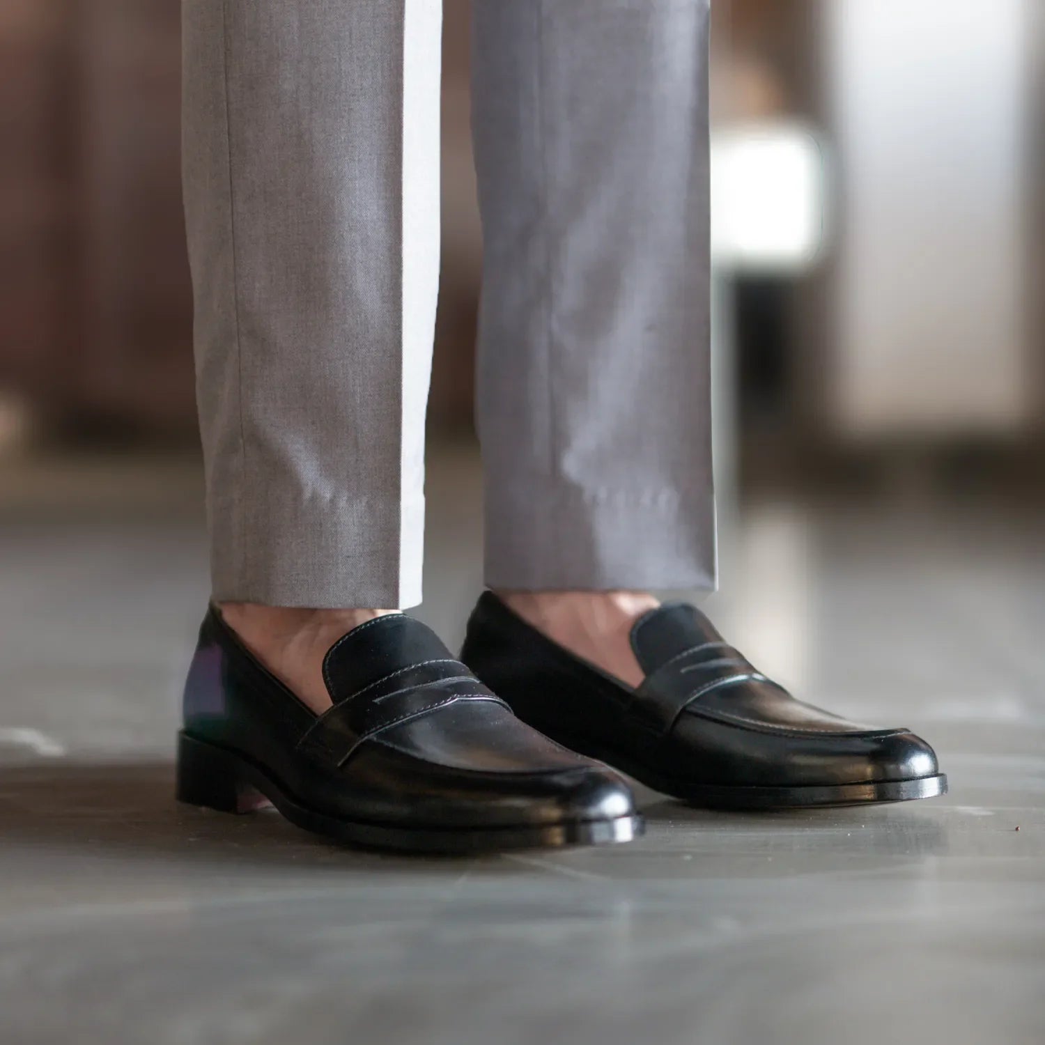 Orlaven Baxton Black Leather Loafers footwear image 7