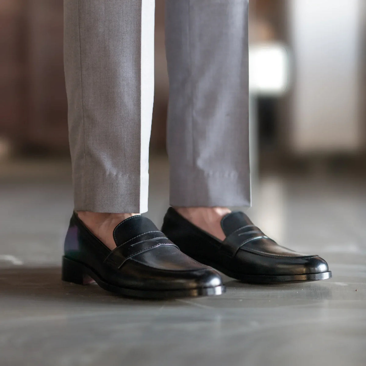 Styled On-Foot Perspective Demonstrating Ankle Fit & Silhouette on Model