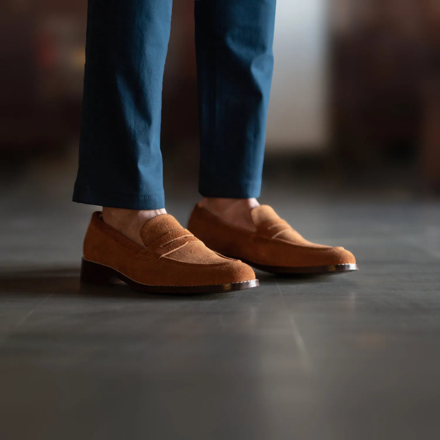 Orlaven Baxton Brown Suede Leather Loafers footwear image 7