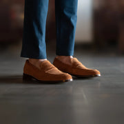 Orlaven Baxton Brown Suede Leather Loafers footwear image 7