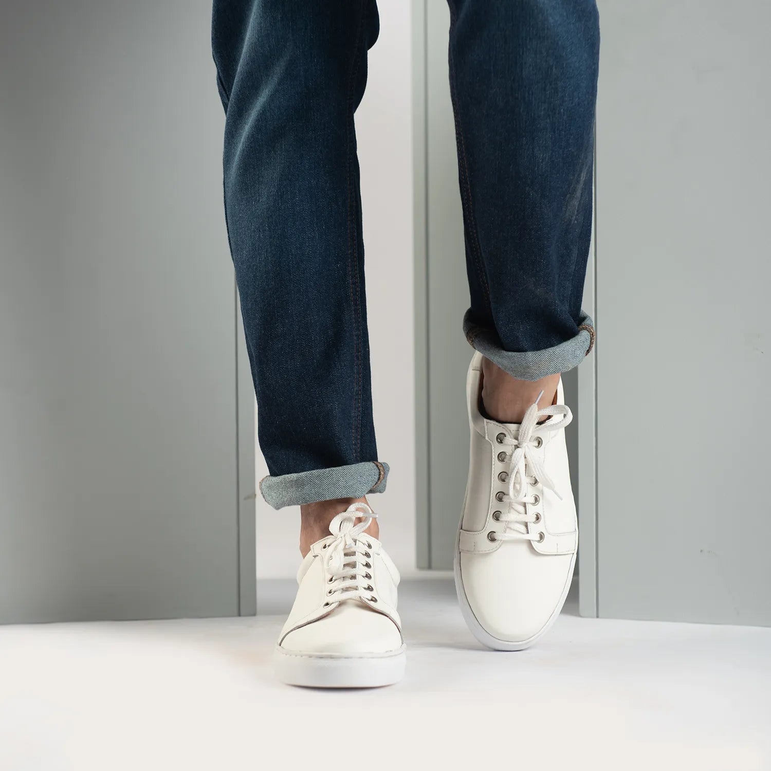 Orlaven Carter Runn White Leather Sneakers footwear image 7