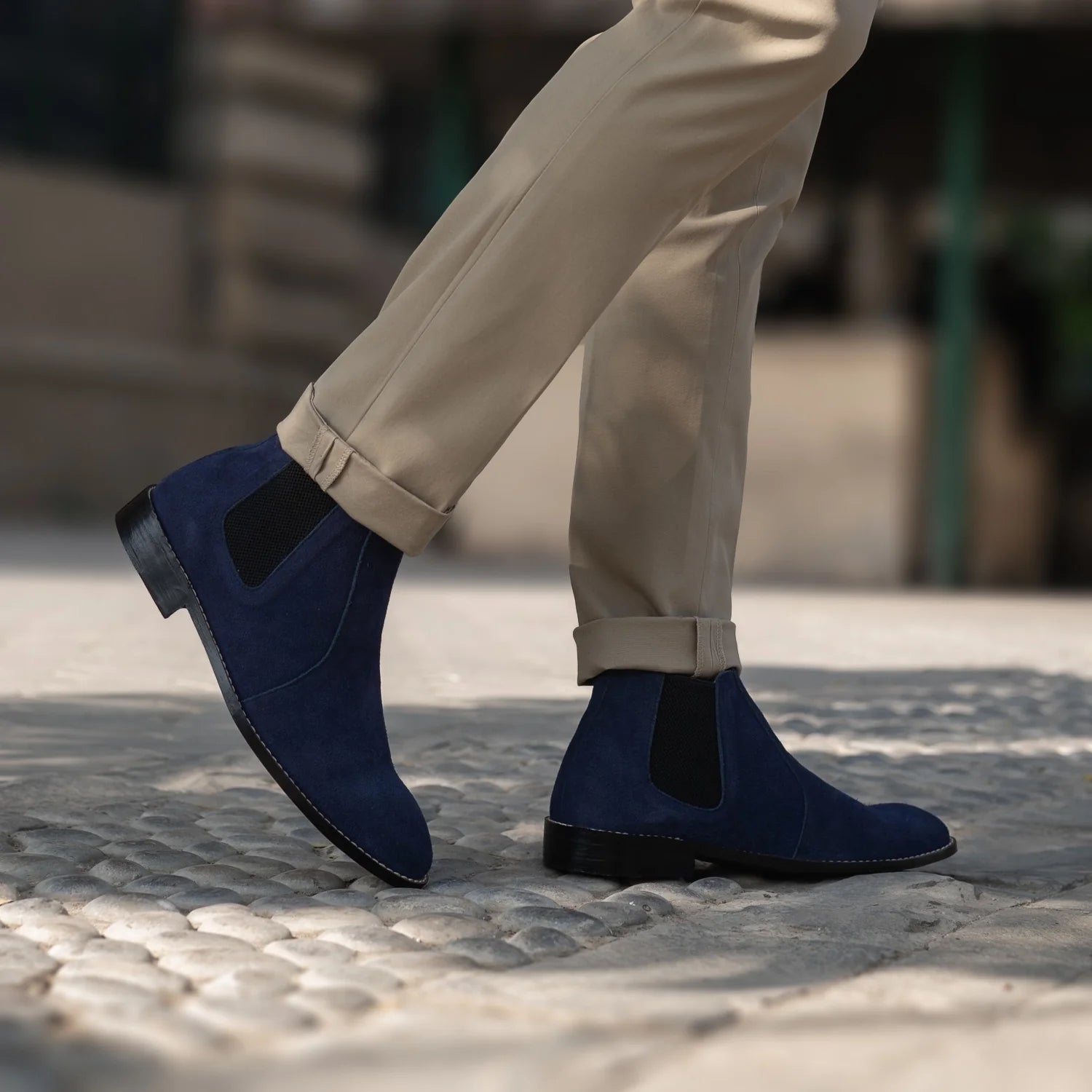 Orlaven Clarkson Chelsea Midnight Blue Suede Leather Boots footwear image 7