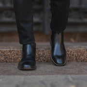 Orlaven Clarkson Chelsea Black Leather Boots footwear image 7