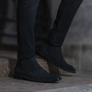Orlaven Clarkson Chelsea Black Suede Leather Boots footwear image 7