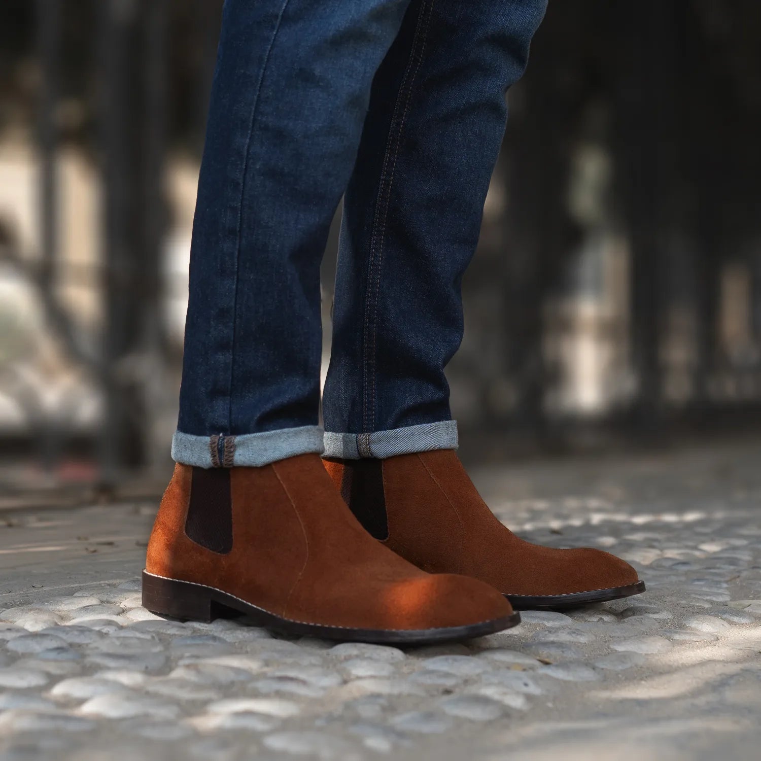 Orlaven Clarkson Chelsea Brown Suede Leather Boots footwear image 7