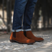 Orlaven Clarkson Chelsea Brown Suede Leather Boots footwear image 7