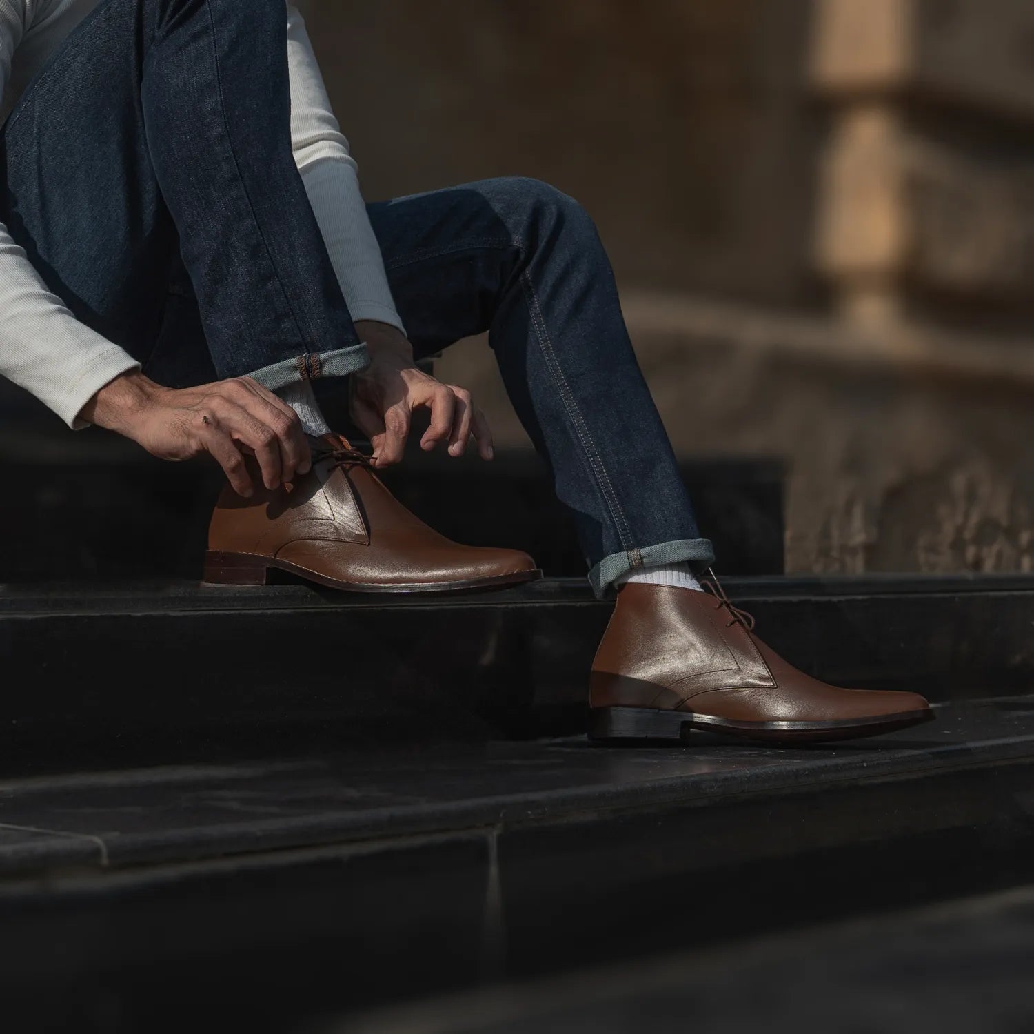 Orlaven Corry Chukka Brown Leather Boots footwear image 7