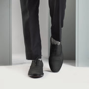 Orlaven Greyson Brogues Oxford Black Nubuck Leather Shoes footwear image 7