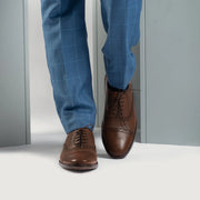 Orlaven Greyson Brogues Oxford Brown Leather Shoes footwear image 7