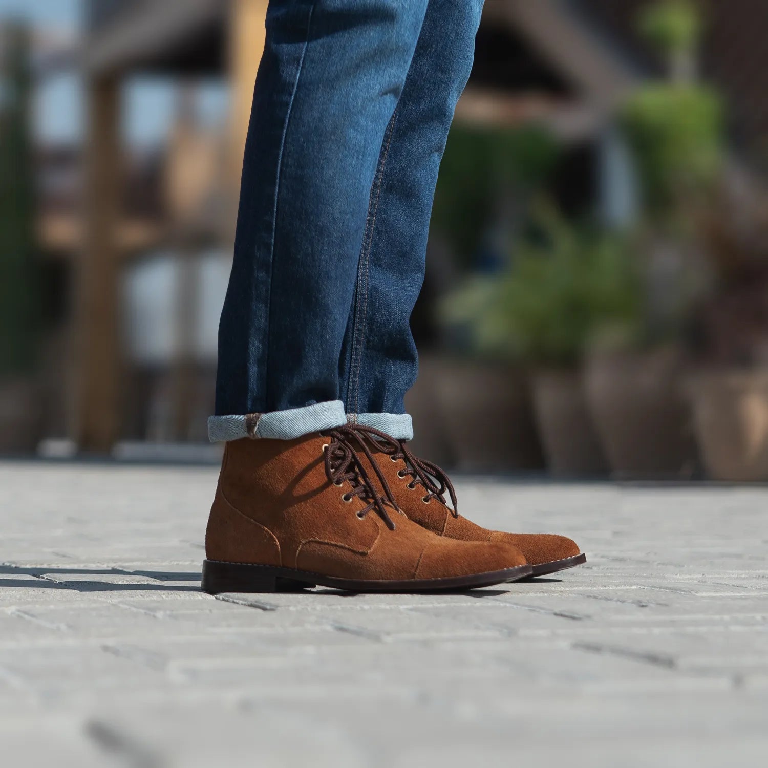Orlaven Knight Derby Brown Suede Leather Boots footwear image 7