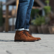 Orlaven Knight Derby Brown Suede Leather Boots footwear image 7