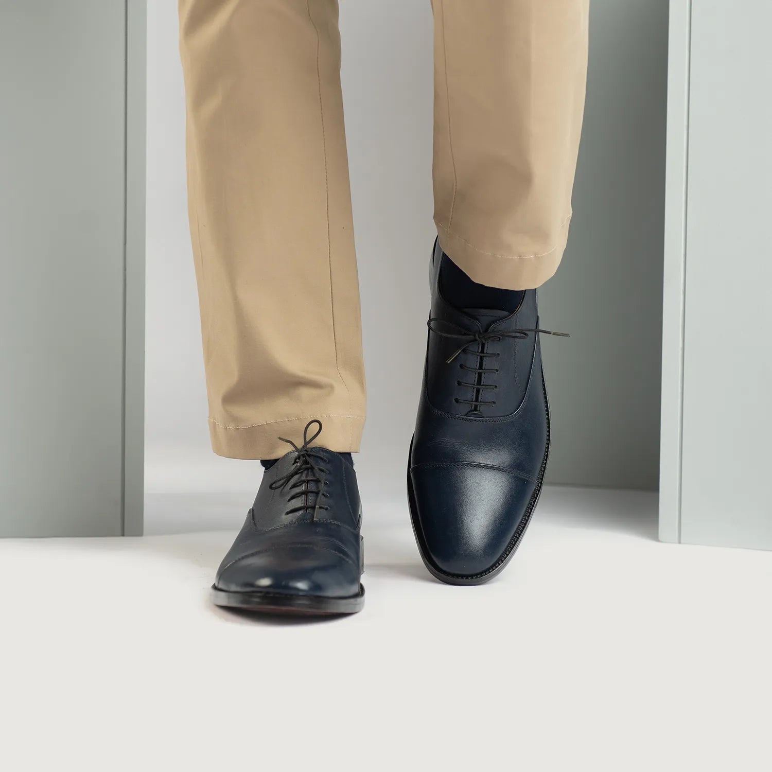 Orlaven Professor Oxford Midnight Blue Leather Shoes footwear image 7