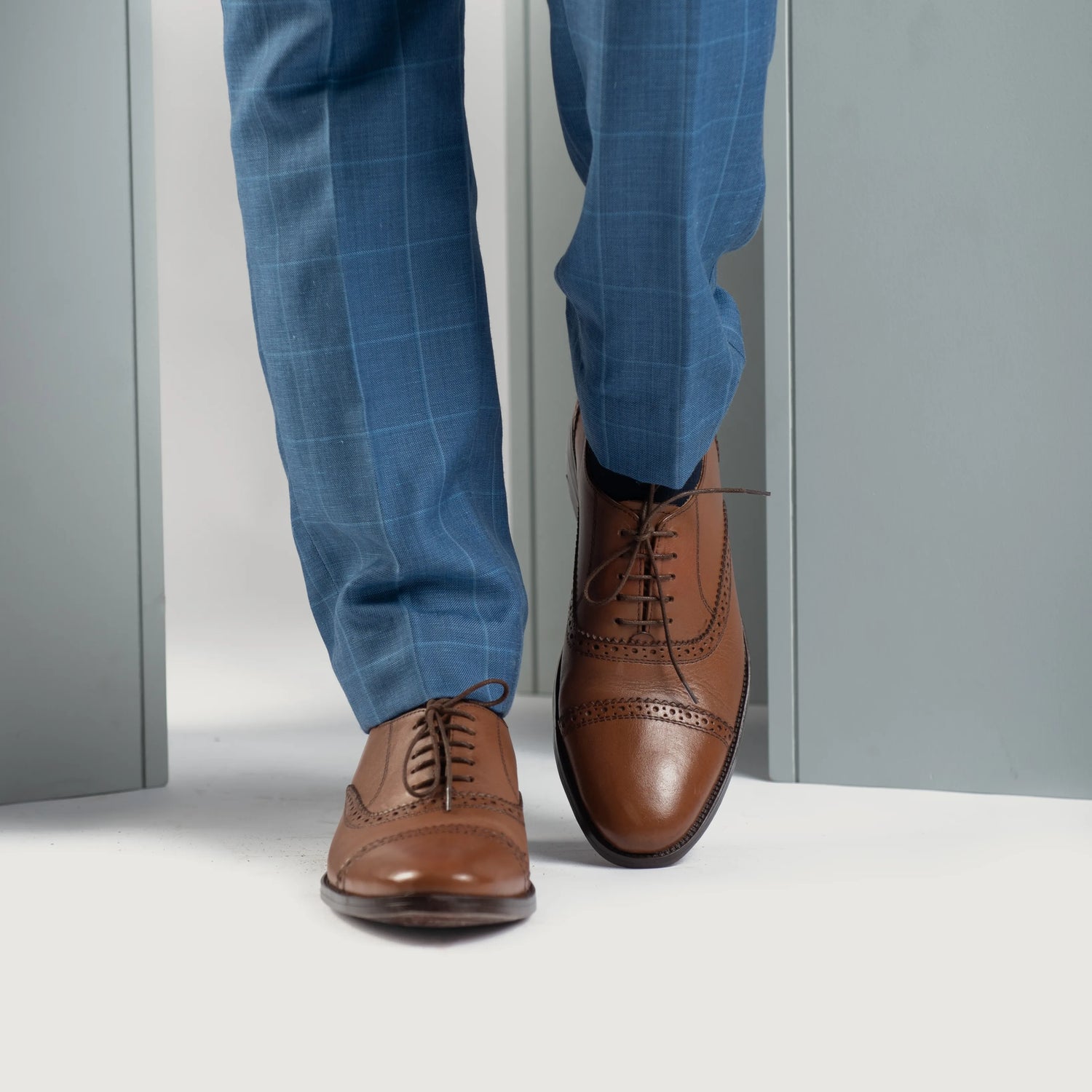 Orlaven Greyson Brogues Oxford Tan Leather Shoes footwear image 7