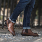 Orlaven Clarkson Chelsea Brown Leather Boots footwear image 8
