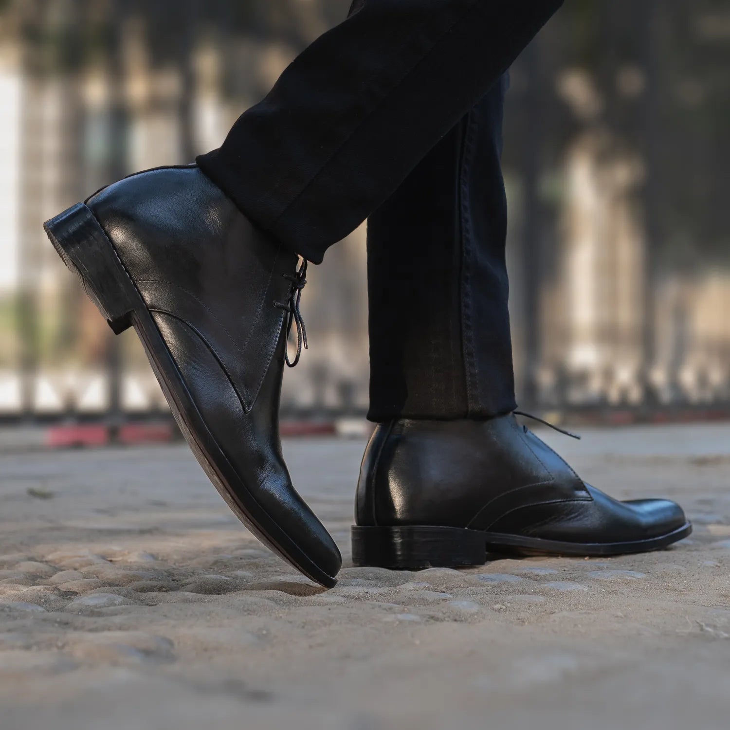 Orlaven Corry Chukka Black Leather Boots footwear image 8
