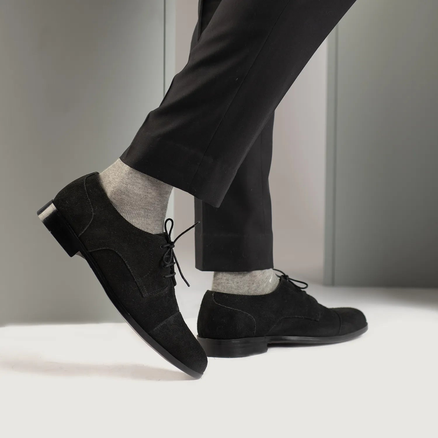 Orlaven Attorney Derby Black Suede Leather Shoes footwear image 8