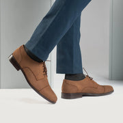 Orlaven Attorney Derby Brown Nubuck Leather Shoes footwear image 8