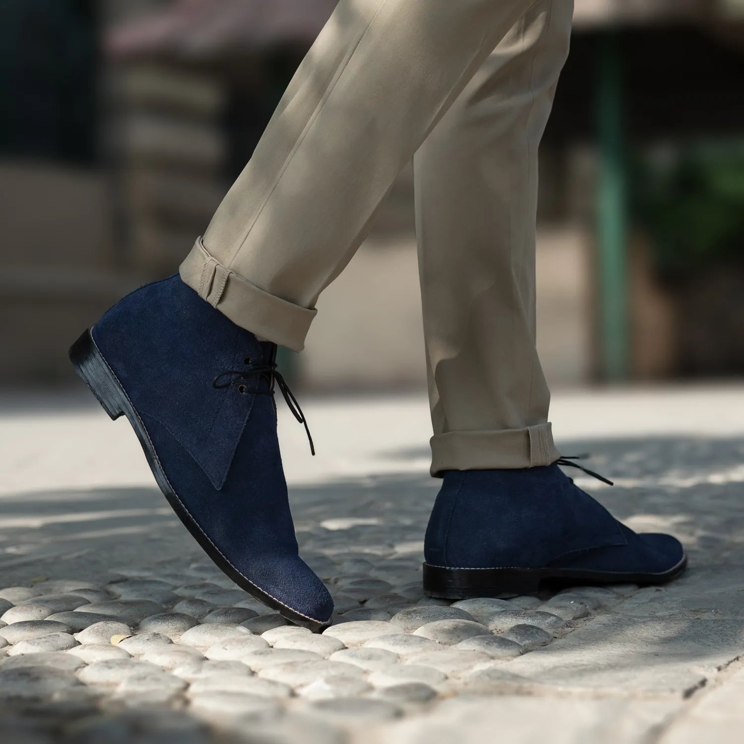 Orlaven Corry Chukka Midnight Blue Suede Leather Boots footwear image 8